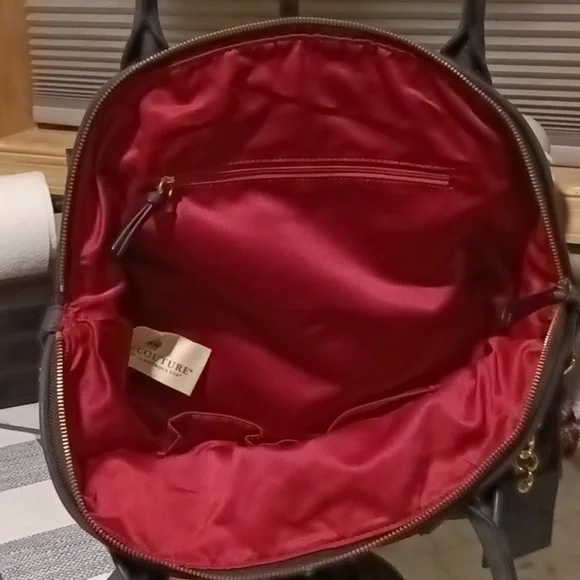 EUC Vintage Juicy Couture Large Leather Satchel Bag - Picture 8 of 11